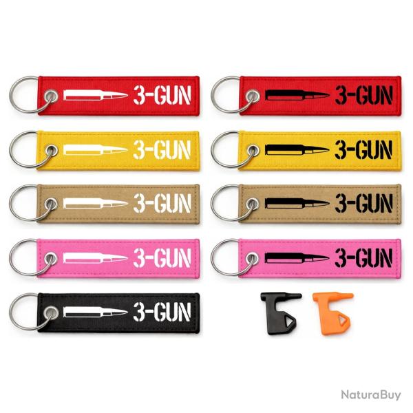 T�moin de chambre vide 3-Gun Cartouche - Drapeau s�curit� tir porte-cl�s