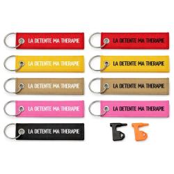 T&eacute;moin de chambre vide La D&eacute;tente, Ma Th&eacute;rapie - Porte-cl&eacute;s flamme humour tir