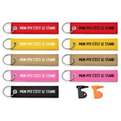 T&eacute;moin de chambre vide Mon Psy C'est Le Stand - Porte-cl&eacute;s flamme humour tir