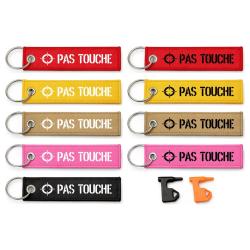 T&eacute;moin de chambre vide Pas Touche - Porte-cl&eacute;s flamme humour tir