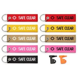 T&eacute;moin de chambre vide Safe & Clear - Porte-cl&eacute;s flamme humour tir