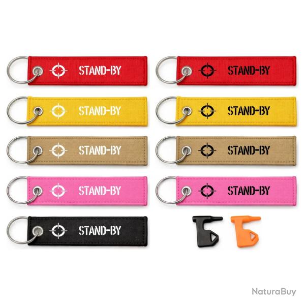T�moin de chambre vide Stand-By - Porte-cl�s flamme humour tir