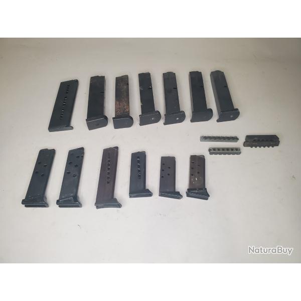lot de chargeurs d'armes a blanc / alarme