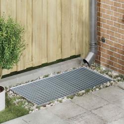 Grille Argent 100 x 50 x 2 cm Acier galvanis&eacute; &agrave; chaud