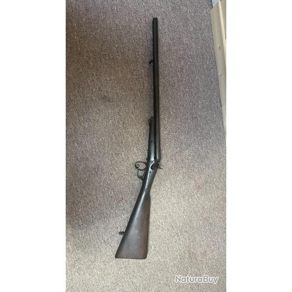 Coach Gun calibre 16 type Lefaucheux - � restaurer / Pour pi�ces - M�canique correcte Cat D