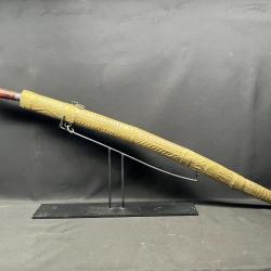 ANCIEN BEAU SABRE YATAGAN DU XIX&deg;, TURC / OTTOMAN, AVEC FOURREAU, collection Asie