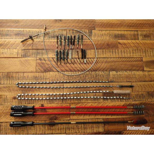 Lot d'accessoires nettoyage armement
