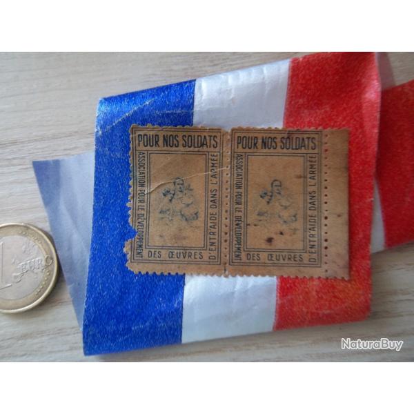 timbres-vignettes "pour nos soldats" entraide arm�e 1940