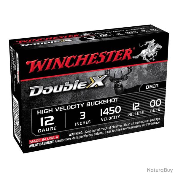Cartouches Bucks Hot Double X 12 Grains 12/76-00 Bte 5 winchester