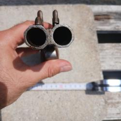 Pistolet ancien percussion double canon