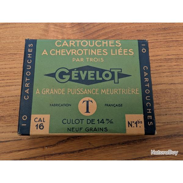 Cartouches a chevrotines li�es Cal 16 Gevelot