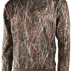 Flash ! Sweat polaire &agrave; capuche camo roseaux TREELAND
