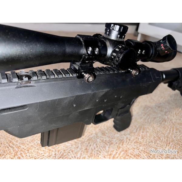 Sniper Tac 21 action army culasse acier,silencieux,Valve gaz neuve test�e sans fuite et lunette.
