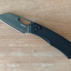 SRM261MGB2 Couteau SRM Cub 261M-GB2 Lame Tanto Reverse Lamin&eacute;e 140Cr Ambi-Lock - NEUF.