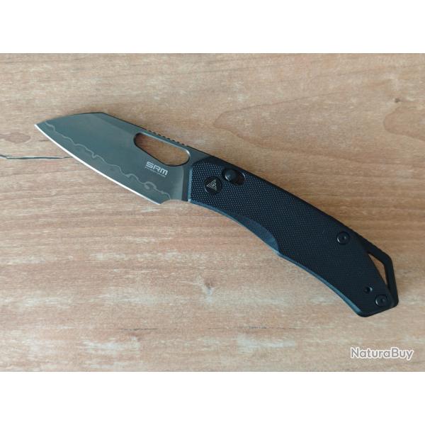 SRM261MGB2 Couteau SRM Cub 261M-GB2 Lame Tanto Reverse Lamin�e 140Cr Ambi-Lock - NEUF.