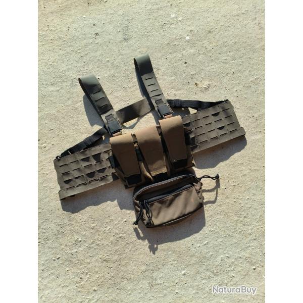 Chest-Rig Unobtainium Gear LV-X + placard & dangler - Ranger Green