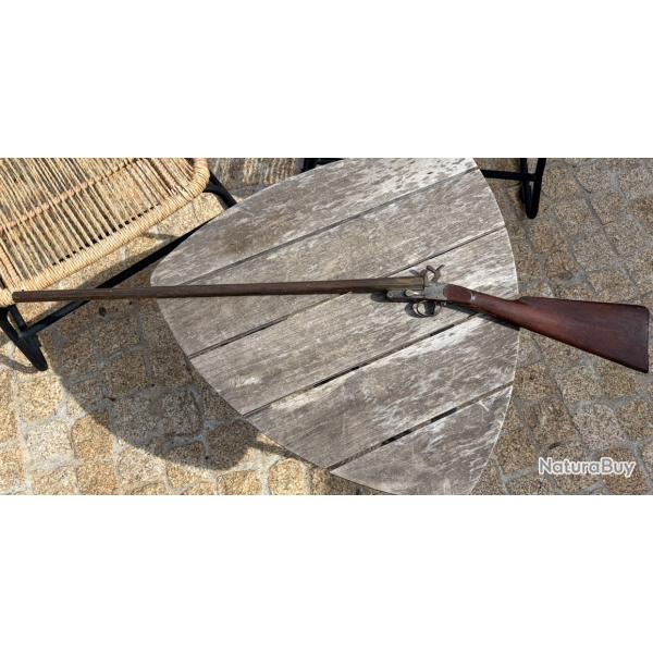 Carabine de braconnier pliante XIXe.
