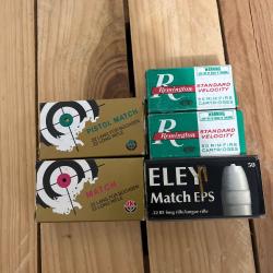 Lot 22lr sk precision; eley; remington