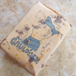paquet vide cigarettes Gauloise arm&eacute;e Fran&ccedil;aise Seita ww1 ou ww2 seconde guerre BH Adrian ration
