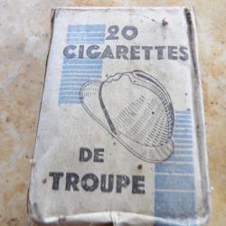 paquet vide cigarettes Gauloise arm&eacute;e Fran&ccedil;aise Seita ww1 ou ww2 seconde guerre dos nu Adrian ration