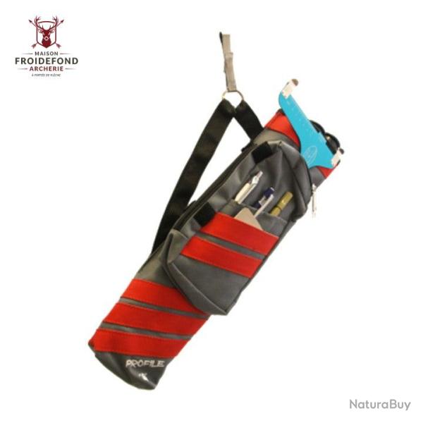 Carquois Profil Q DBF AP - X-Line - Rouge / Gaucher