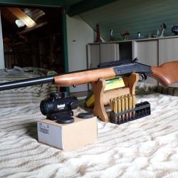 Carabine HARRINGTON & RICHARDSON calibre 35 Whelen en &eacute;tat proche du neuf.