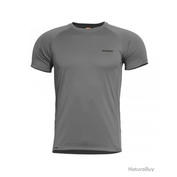 T-shirt technique Pentagon Bodyshock MK2 en polyester s�chage rapide coupe pr�s du corps Gris - L