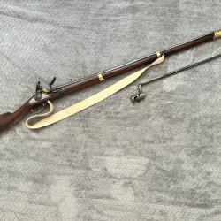Fusil Charleville Mod&egrave;le 1777 d'origine - Non modifi&eacute; - Avec ba&iuml;onnette