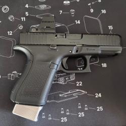 Glock Gen 5 MOS d&eacute;tente pr&eacute;par&eacute;e ( point rouge / facultatif)