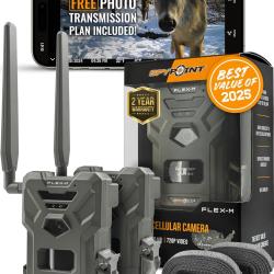 SPYPOINT FLEX-M TWIN PACK (Lot de 2) | Photos 28 MP | Vid&eacute;os 720p | D&eacute;clenchement 0,4s | Port&eacute;e 27m