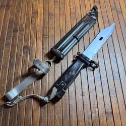 BAIONNETTE POIGNARD DE COMBAT AK 74 DDR MONOMATRICULE