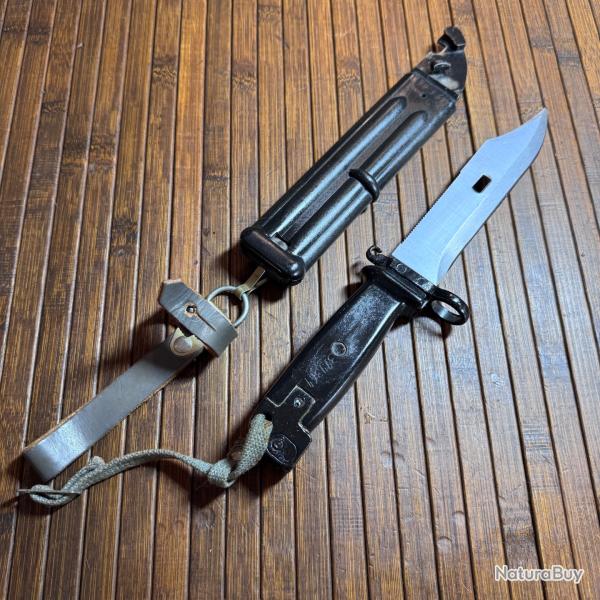 BAIONNETTE POIGNARD DE COMBAT AK 74 DDR MONOMATRICULE