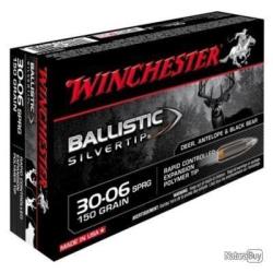 MUNITIONS WINCHESTER BALLISTIC SILVERTIP CAL.30-06 150GR 9.72G PAR 60