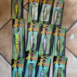 Lot de 12 leurres durs Milo