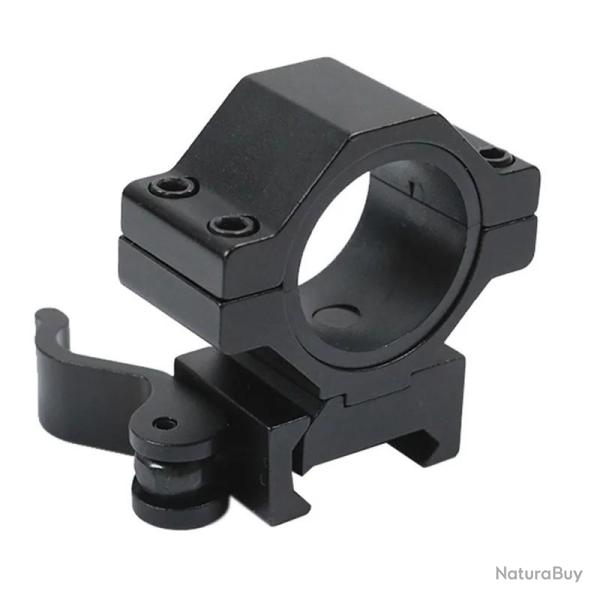 Collier de montage amovible pour rail Picatinny - 25,4 mm et 30 mm