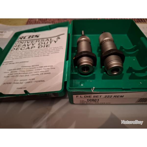 RCBS 2-Die Set cal.222 Rem #10901 (Groupe A)