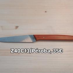 Couteau de table en P&eacute;roba