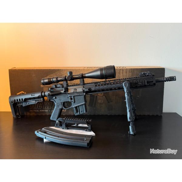 carabine semi-auto HAMMERLI ARMS TAC-R1 .22lr avec optique et bipied + chargeur 30 coups