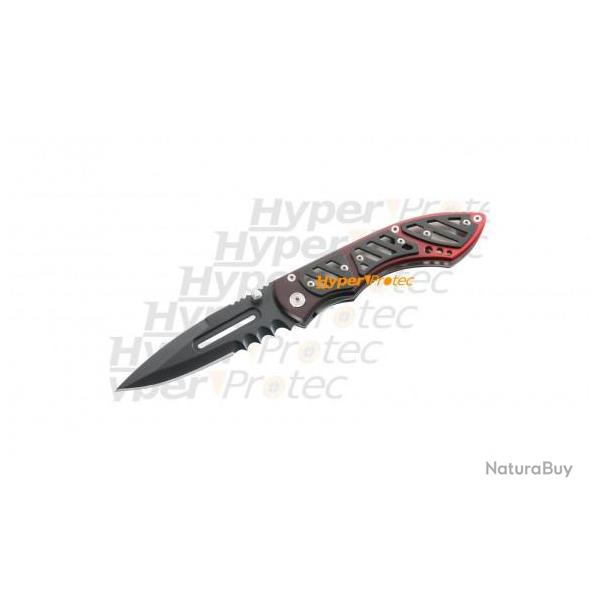 Couteau pliant Red Fire - lame lisse et crant�e