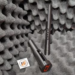 CZ 457 22LR - START KIT NOIR- Prot&egrave;ge culasse avec couvercle LOGO CZ ROUGE + Guide baguette NOIR