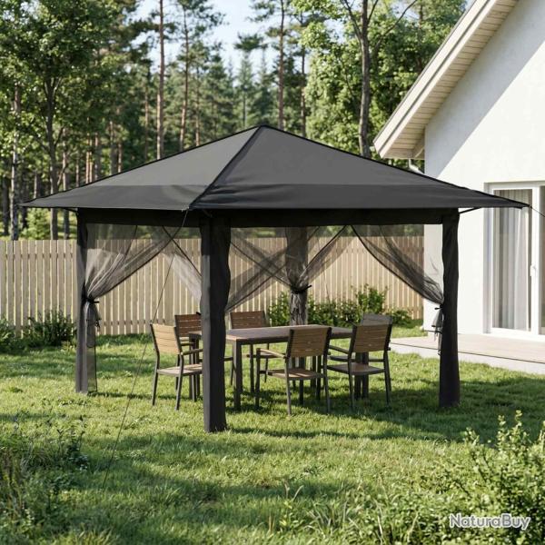 Abri de avec 4 parois 3,3 x 3,3 m