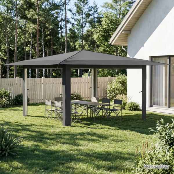 Gazebo sans Paroi 4 x 4 m Gris clair et anthracite
