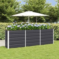 Jardini&egrave;re Anthracite 240 x 40 x 75 cm Acier