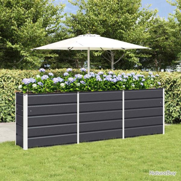 Jardini�re Anthracite 240 x 40 x 75 cm Acier