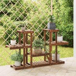 Support &agrave; fleurs 110x25x73 cm bois massif de sapin