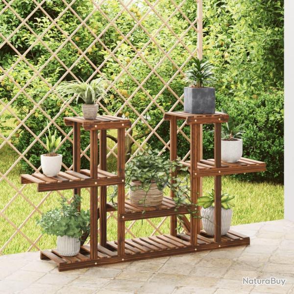 Support � fleurs 110x25x73 cm bois massif de sapin