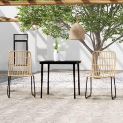 Ensemble &agrave; manger de jardin 3 pcs Ch&ecirc;ne