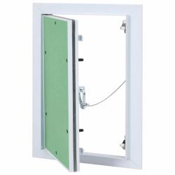 Panneau d'Acc&egrave;s Vert et Argent 25 x 35 cm Aluminium et Pl&acirc;tre
