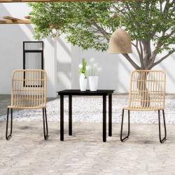 Ensemble &agrave; manger de jardin 3 pcs Ch&ecirc;ne