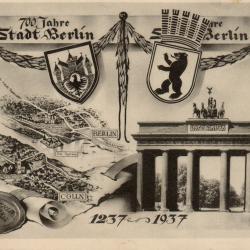 Carte postale Berlin 700 ans 1937  -N&deg;8582